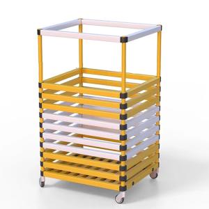 Купить Корзина для хранения инвентаря 600х600х1000 мм ПВХ  (закругленный профиль) в Сергаче 